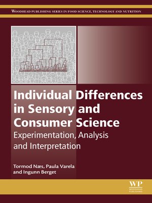 cover image of Individual Differences in Sensory and Consumer Science